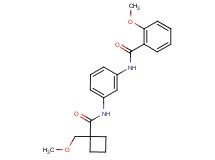 2-methoxy-N-[3-({[1-(methoxymethyl)cyclobutyl]carbonyl}amino)phenyl]benzamide
