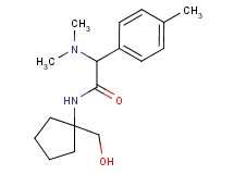 2-(dimethylamino)-N-[1-(hydroxymethyl)cyclopentyl]-2-(4-methylphenyl)acetamide
