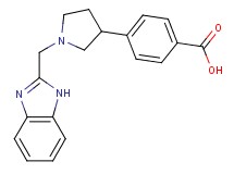4-[1-(1H-benzimidazol-2-ylmethyl)-3-pyrrolidinyl]benzoic acid