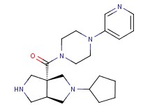 (3aR*,6aR*)-2-cyclopentyl-3a-[(4-pyridin-3-ylpiperazin-1-yl)carbonyl]octahydropyrrolo[3,4-c]pyrrole