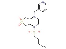 (4aS*,7aR*)-1-(butylsulfonyl)-4-(3-pyridinylmethyl)octahydrothieno[3,4-b]pyrazine 6,6-dioxide
