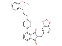 2-(1,3-benzodioxol-5-ylmethyl)-4-{4-[(2E)-3-(2-methoxyphenyl)-2-propen-1-yl]-1-piperazinyl}-1H-isoindole-1,3(2H)-dione