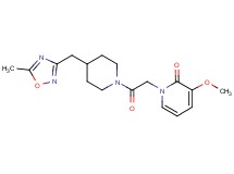 3-methoxy-1-(2-{4-[(5-methyl-1,2,4-oxadiazol-3-yl)methyl]piperidin-1-yl}-2-oxoethyl)pyridin-2(1H)-one