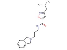 N-[3-(1,3-dihydro-2H-isoindol-2-yl)propyl]-3-isobutyl-5-isoxazolecarboxamide