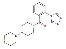 4-{1-[2-(4H-1,2,4-triazol-4-yl)benzoyl]piperidin-4-yl}thiomorpholine