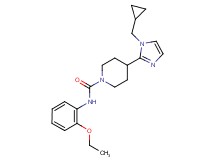 4-[1-(cyclopropylmethyl)-1H-imidazol-2-yl]-N-(2-ethoxyphenyl)-1-piperidinecarboxamide