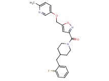 5-[(3-{[4-(2-fluorobenzyl)-1-piperidinyl]carbonyl}-5-isoxazolyl)methoxy]-2-methylpyridine