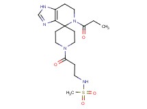 N-[3-oxo-3-(5-propionyl-1,5,6,7-tetrahydro-1'H-spiro[imidazo[4,5-c]pyridine-4,4'-piperidin]-1'-yl)propyl]methanesulfonamide