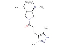 (3R*,4S*)-1-[3-(3,5-dimethyl-1H-pyrazol-4-yl)propanoyl]-4-isopropyl-N,N-dimethyl-3-pyrrolidinamine