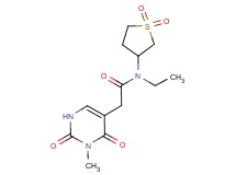 N-(1,1-dioxidotetrahydro-3-thienyl)-N-ethyl-2-(3-methyl-2,4-dioxo-1,2,3,4-tetrahydro-5-pyrimidinyl)acetamide