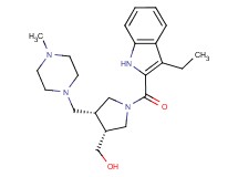 {(3R*,4R*)-1-[(3-ethyl-1H-indol-2-yl)carbonyl]-4-[(4-methylpiperazin-1-yl)methyl]pyrrolidin-3-yl}methanol