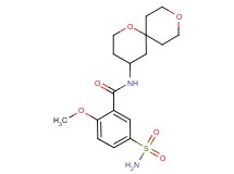 5-(aminosulfonyl)-N-1,9-dioxaspiro[5.5]undec-4-yl-2-methoxybenzamide