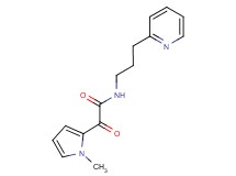 2-(1-methyl-1H-pyrrol-2-yl)-2-oxo-N-(3-pyridin-2-ylpropyl)acetamide