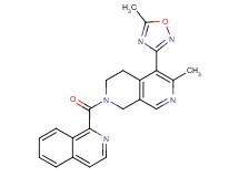 2-(1-isoquinolinylcarbonyl)-6-methyl-5-(5-methyl-1,2,4-oxadiazol-3-yl)-1,2,3,4-tetrahydro-2,7-naphthyridine