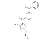 (1-{[2-(ethylamino)-4-methyl-1,3-thiazol-5-yl]carbonyl}-3-piperidinyl)(phenyl)methanone