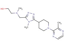 2-[methyl({4-methyl-5-[1-(3-methylpyrazin-2-yl)piperidin-4-yl]-4H-1,2,4-triazol-3-yl}methyl)amino]ethanol