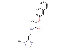N-[2-(1-methyl-1H-1,2,4-triazol-5-yl)ethyl]-2-(2-naphthyloxy)propanamide