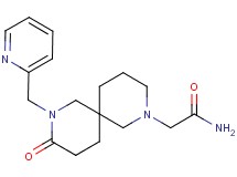 2-[9-oxo-8-(2-pyridinylmethyl)-2,8-diazaspiro[5.5]undec-2-yl]acetamide