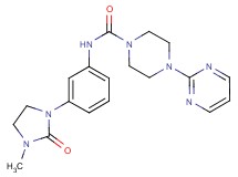 N-[3-(3-methyl-2-oxoimidazolidin-1-yl)phenyl]-4-pyrimidin-2-ylpiperazine-1-carboxamide