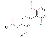 N-(2'-chloro-3-ethyl-6'-methoxybiphenyl-4-yl)acetamide