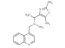 1-(2,5-dimethyl-1,3-thiazol-4-yl)-N-methyl-N-(quinolin-4-ylmethyl)ethanamine
