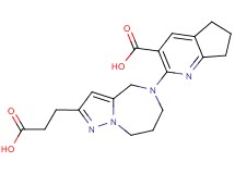 2-[2-(2-carboxyethyl)-7,8-dihydro-4H-pyrazolo[1,5-a][1,4]diazepin-5(6H)-yl]-6,7-dihydro-5H-cyclopenta[b]pyridine-3-carboxylic acid
