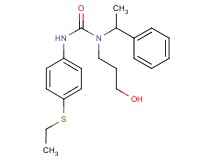 N'-[4-(ethylthio)phenyl]-N-(3-hydroxypropyl)-N-(1-phenylethyl)urea