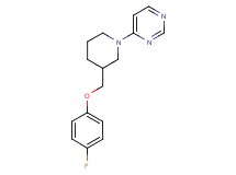 4-{3-[(4-fluorophenoxy)methyl]piperidin-1-yl}pyrimidine