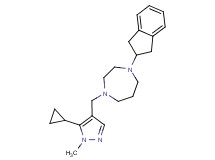 1-[(5-cyclopropyl-1-methyl-1H-pyrazol-4-yl)methyl]-4-(2,3-dihydro-1H-inden-2-yl)-1,4-diazepane