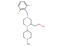 2-[4-(2,6-difluorobenzyl)-1-(1-methyl-4-piperidinyl)-2-piperazinyl]ethanol