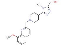 (5-{1-[(8-methoxyquinolin-2-yl)methyl]piperidin-4-yl}-4-methyl-4H-1,2,4-triazol-3-yl)methanol