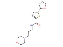 N-[3-(4-morpholinyl)propyl]-5-(tetrahydro-2-furanyl)-2-thiophenecarboxamide