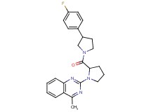 2-(2-{[3-(4-fluorophenyl)-1-pyrrolidinyl]carbonyl}-1-pyrrolidinyl)-4-methylquinazoline