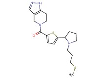 5-[(5-{1-[3-(methylthio)propyl]-2-pyrrolidinyl}-2-thienyl)carbonyl]-4,5,6,7-tetrahydro-1H-pyrazolo[4,3-c]pyridine