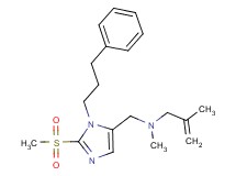 N,2-dimethyl-N-{[2-(methylsulfonyl)-1-(3-phenylpropyl)-1H-imidazol-5-yl]methyl}-2-propen-1-amine