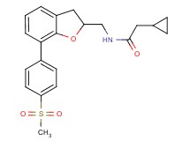 2-cyclopropyl-N-({7-[4-(methylsulfonyl)phenyl]-2,3-dihydro-1-benzofuran-2-yl}methyl)acetamide