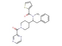 N-methyl-N-{2-phenyl-1-[1-(2-pyrazinylcarbonyl)-4-piperidinyl]ethyl}-2-thiophenecarboxamide