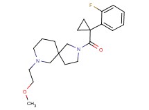 2-{[1-(2-fluorophenyl)cyclopropyl]carbonyl}-7-(2-methoxyethyl)-2,7-diazaspiro[4.5]decane