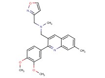 1-[2-(3,4-dimethoxyphenyl)-7-methyl-3-quinolinyl]-N-(3-isoxazolylmethyl)-N-methylmethanamine