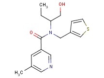 N-[1-(hydroxymethyl)propyl]-5-methyl-N-(3-thienylmethyl)nicotinamide