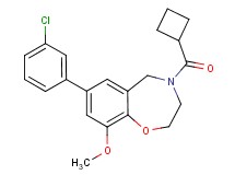 7-(3-chlorophenyl)-4-(cyclobutylcarbonyl)-9-methoxy-2,3,4,5-tetrahydro-1,4-benzoxazepine