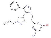 2-{2-[5-(1-allyl-1H-pyrazol-4-yl)-4-phenyl-1H-imidazol-1-yl]ethyl}-6-aminopyrimidin-4-ol