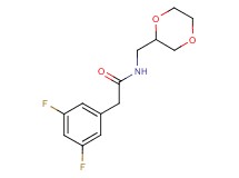 2-(3,5-difluorophenyl)-N-(1,4-dioxan-2-ylmethyl)acetamide