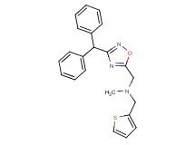 1-[3-(diphenylmethyl)-1,2,4-oxadiazol-5-yl]-N-methyl-N-(2-thienylmethyl)methanamine