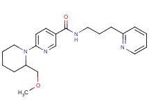 6-[2-(methoxymethyl)-1-piperidinyl]-N-[3-(2-pyridinyl)propyl]nicotinamide