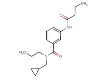 3-(butyrylamino)-N-(cyclopropylmethyl)-N-propylbenzamide