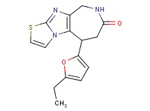 5-(5-ethyl-2-furyl)-5,6,8,9-tetrahydro-7H-[1,3]thiazolo[3',2':1,2]imidazo[4,5-c]azepin-7-one