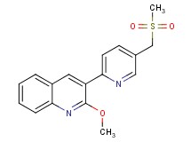 2-methoxy-3-{5-[(methylsulfonyl)methyl]pyridin-2-yl}quinoline