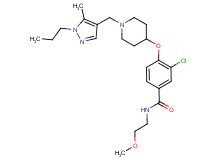 3-chloro-N-(2-methoxyethyl)-4-({1-[(5-methyl-1-propyl-1H-pyrazol-4-yl)methyl]-4-piperidinyl}oxy)benzamide