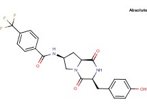 N-[(3S,7S,8aS)-3-(4-hydroxybenzyl)-1,4-dioxooctahydropyrrolo[1,2-a]pyrazin-7-yl]-4-(trifluoromethyl)benzamide